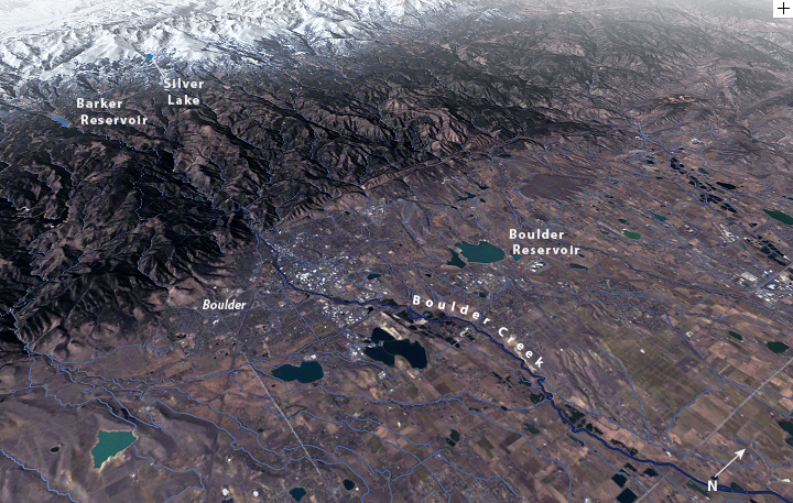 Boulder aerial view