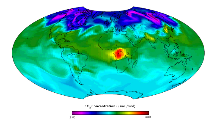 Tracking Carbon Dioxide Levels in the Atmosphere