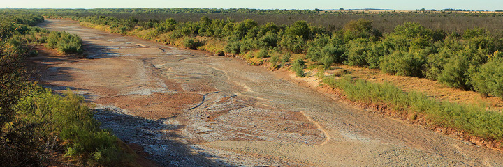 Dried river bed