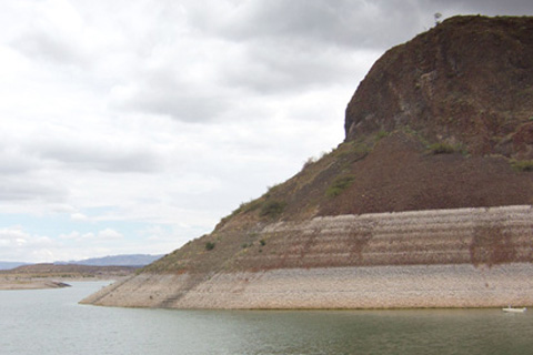 Bathtub rings on Elephant Butte
