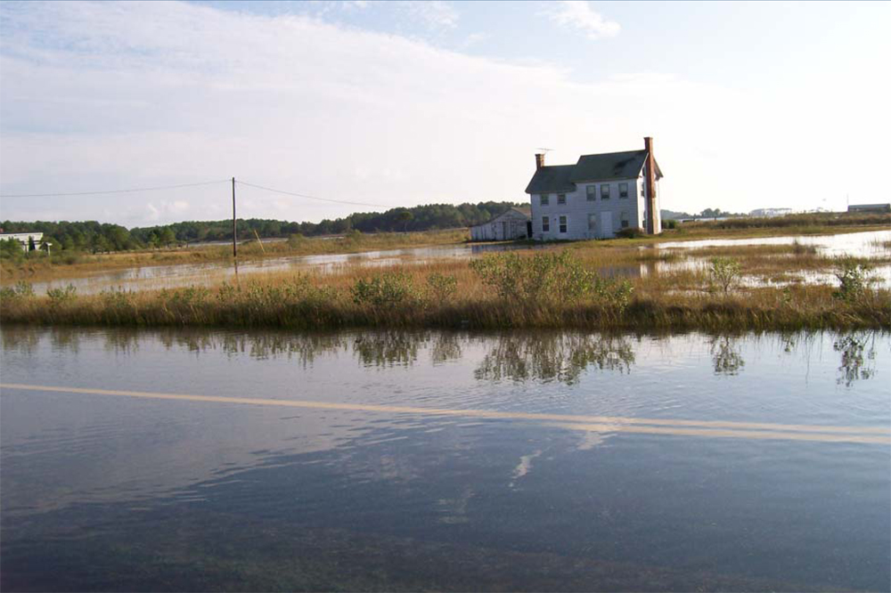 Flooded road