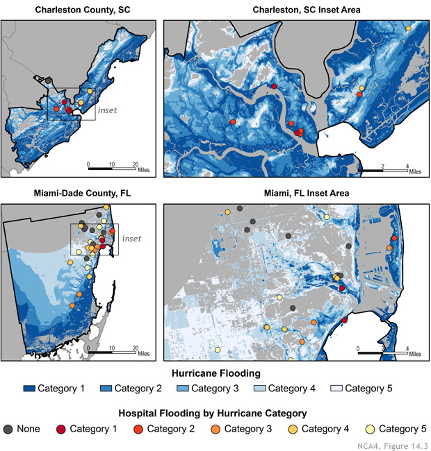 National Climate Assessment: Hurricanes and hospital flooding