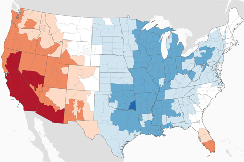 2014 temperature extremes: U.S. runs hot and cold 