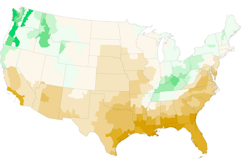 Dry Winter in U.S. Southeast 
