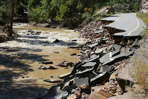 Road damage image 