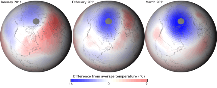 Unusually Chilly Stratosphere Behind 2011's Record Arctic Ozone Hole