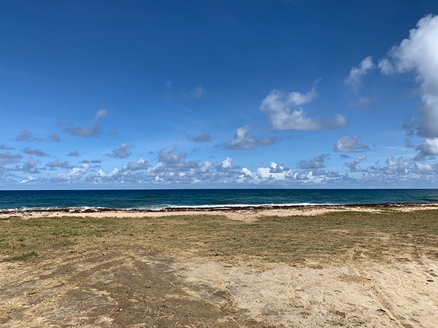 Clouds seen from beach