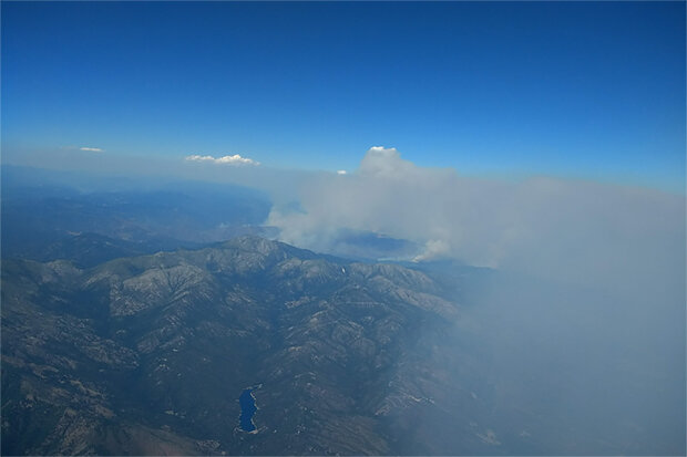 Closeup of Carr Fire
