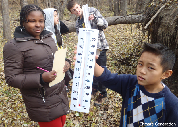 Students in the field