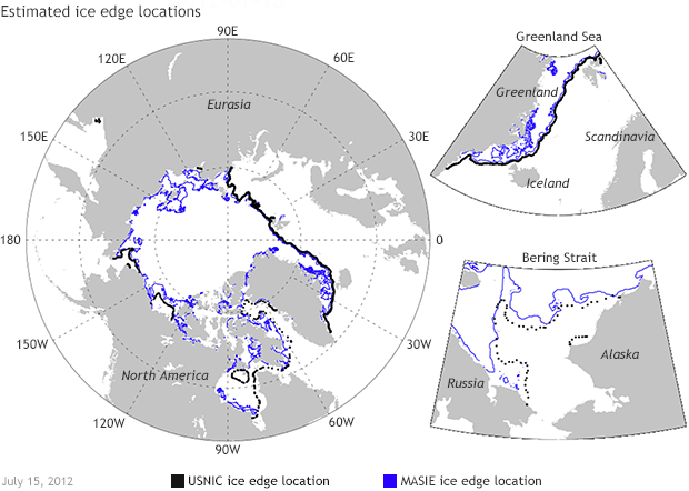 Ice edge location