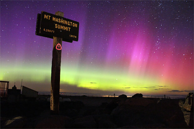 Mount Washington Observatory sign