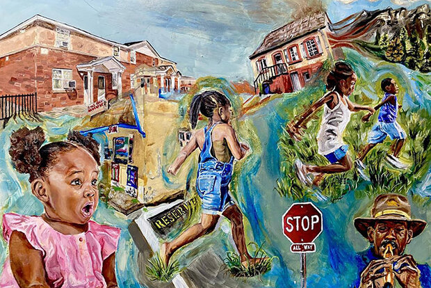NCA5 oil painting