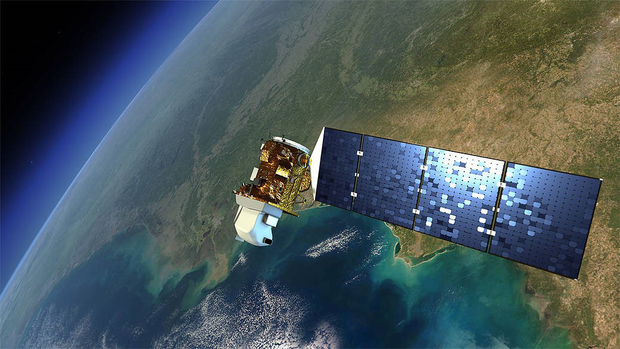 Satellite over Earth