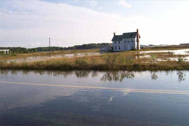 Flooded road