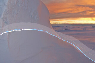 Map image for Arctic's winter ice extent is the smallest on record