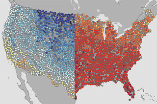 Thumbnail image for Tools & Interactives - Coldest and warmest first day of spring