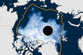 Map image for Summer's over in the Arctic: sea ice extent sixth smallest on record