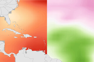 Map image for Active Atlantic hurricane eras come with a speed bump for storms that approach the U.S. 