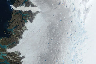 Map image for Europe's rogue heatwave melts Greenland