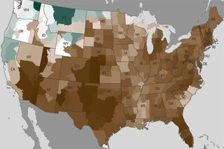 Map image for November 2012 U.S. climate update: word of the month is "dry"