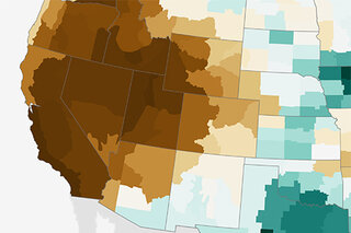 Map image for Dry 2018 water year comes to an end in California