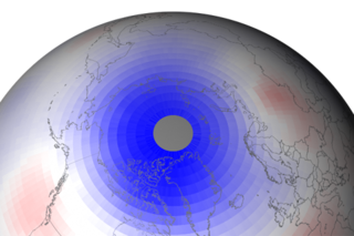 Map image for Unusually Chilly Stratosphere Behind 2011's Record Arctic Ozone Hole 