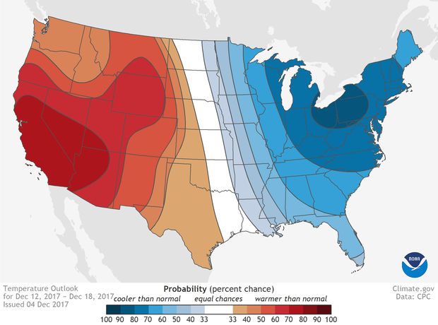 It’s beginning to look a lot like winter, potentially