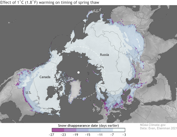 Which mountain snowpacks are most vulnerable to global warming? 